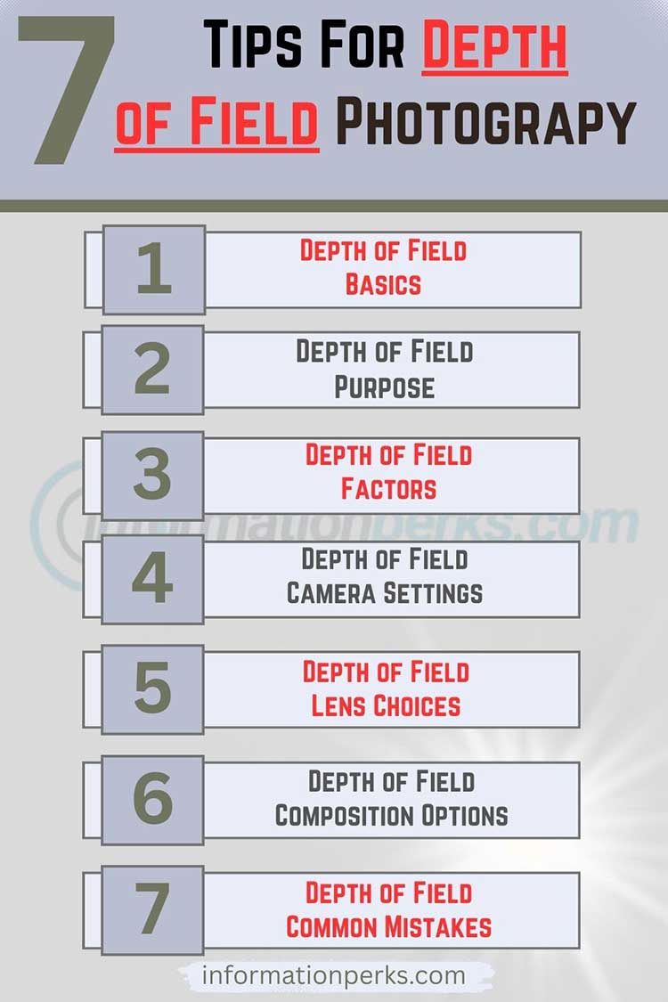 7 Tips For Depth of Field Photography